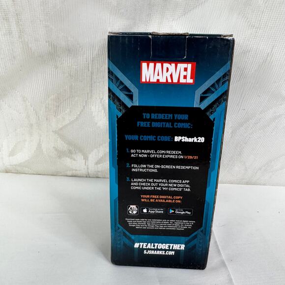 5 for $25| San Jose Sharks Evander Kane Marvel Black Panther bobblehead SJ - Picture 8 of 9